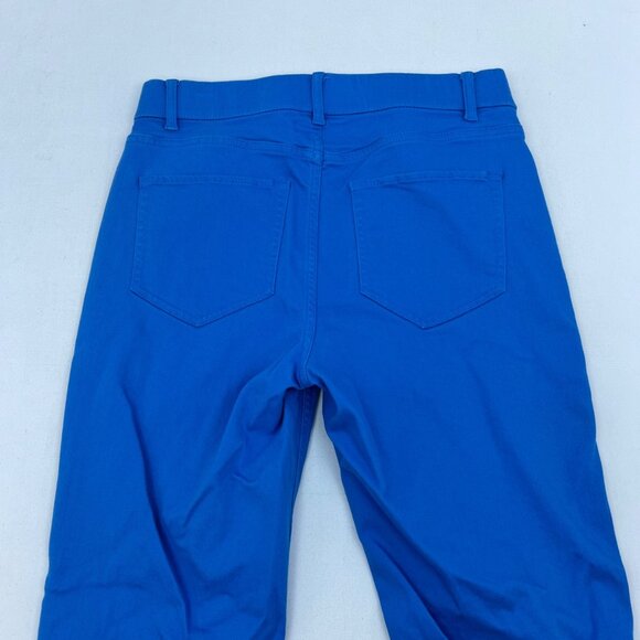 J.Jill Denim Women’s Cropped Pants Pull On Blue Size 6 Pockets - Picture 5 of 9